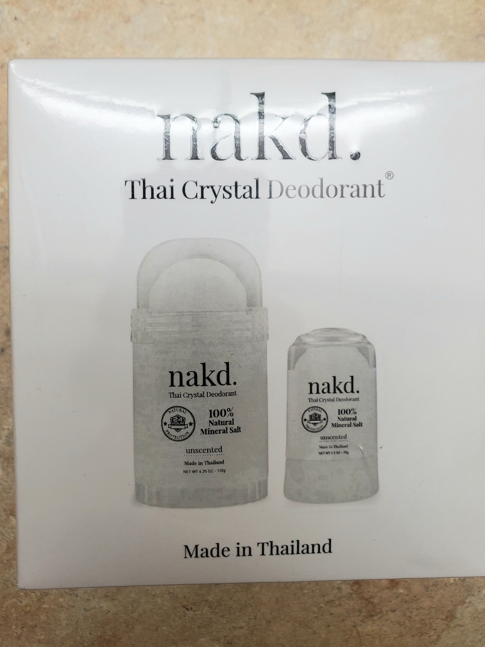 NAKD. Thai Crystal Deodorant - Unscented White